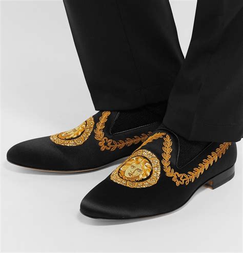 versace mens loafers used